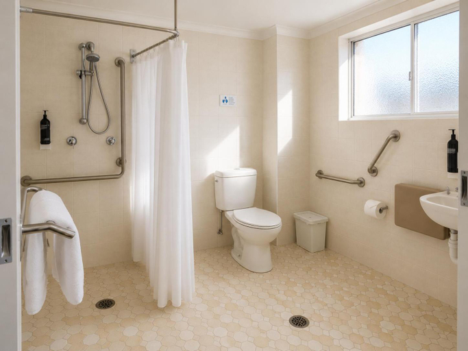 Bathroom 4, Forster Motor Inn, Great Lakes