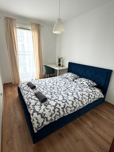 Bedroom 2, Jaglana Apartaments with the view on the river by the Oldtown, Gdańsk City