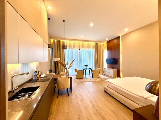 Bedroom 3, Seabreeze Resort, White Residence terrace, studio apartment, Baku