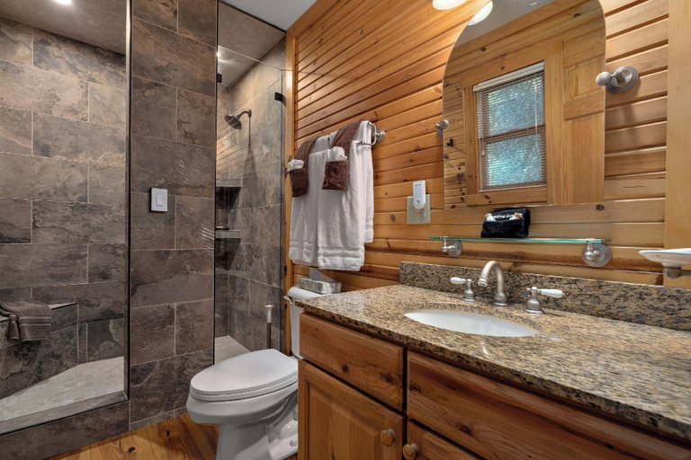 Bathroom 2, Cherry Ridge Retreat Luxury Cabins, Hocking