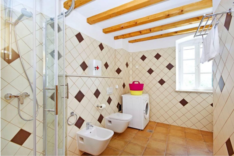 Bathroom 5, Pool Villa Dia /w Sauna & Jacuzzi Near Dubrovnik, Pojezerje
