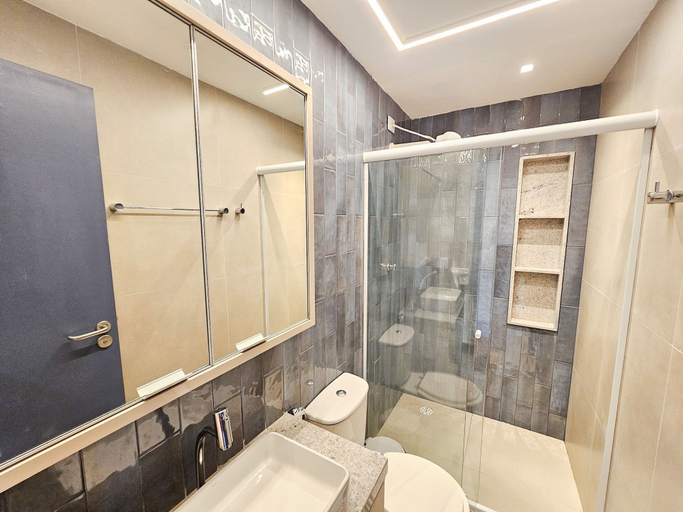 Bathroom 3, 02 Quartos - Carneiros Beach Resort, Tamandaré