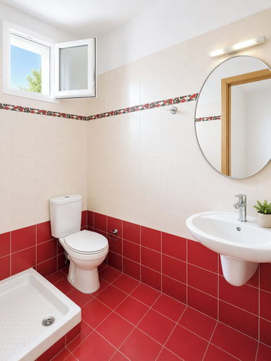 Bathroom 3, Agnes Beach Hotel Apartments, Ionian Islands