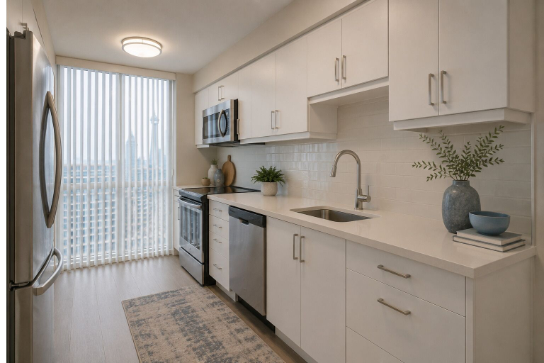 Private kitchen, The Rowanmark Residence, Toronto