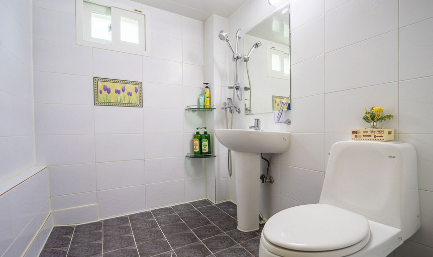 Bathroom, Supia Pension, Pyeongchang