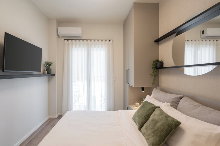 Bedroom 2, Luxury Design Apartment in Pagrati, Attica