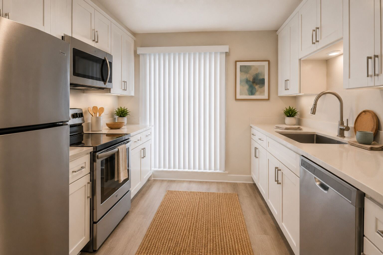 Private kitchen, The Pearl & Pine Stay, Toronto