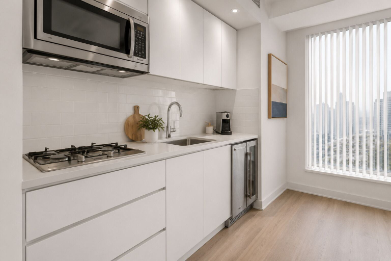 Private kitchen, The Fortline Grand, Toronto