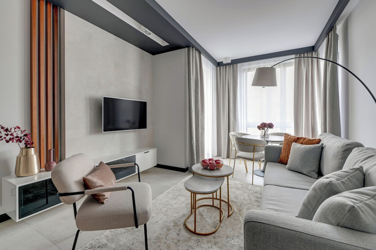 Living area 3, Helsinki Luxury Apartment Sopot, Gdańsk City