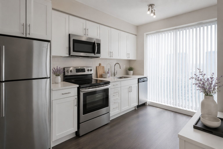 Private kitchen, Modern Jarvis Boutique Suites, Toronto
