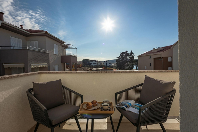 Balcony, Family Resort Santa Maria II Room 201, Novalja