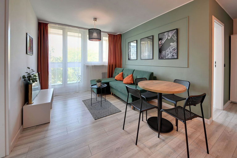Living room 4, RentPlanet - Apartament Zielińskiego, Środa Śląska