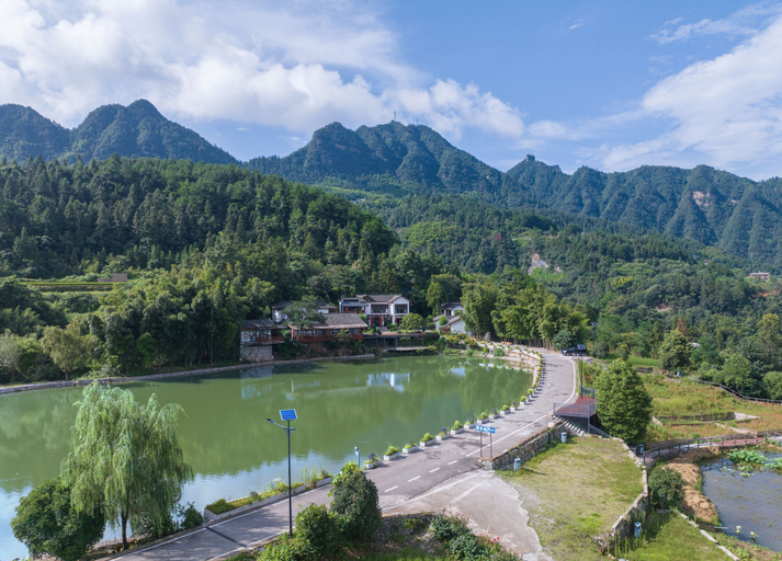 Property entrance, Shuimu Xiaoxiang Rural Retreat, Zhangjiajie