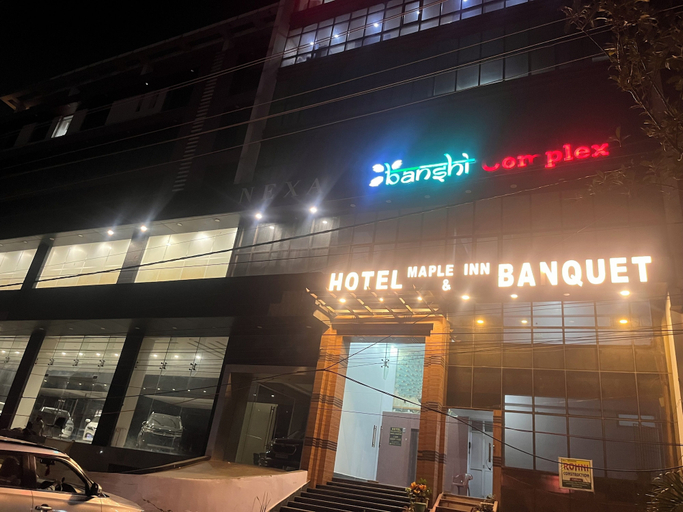 Exterior detail, Hotel Maple inn and Banquet, Patna