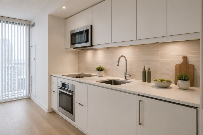 Private kitchen, Modern York Suites, Toronto