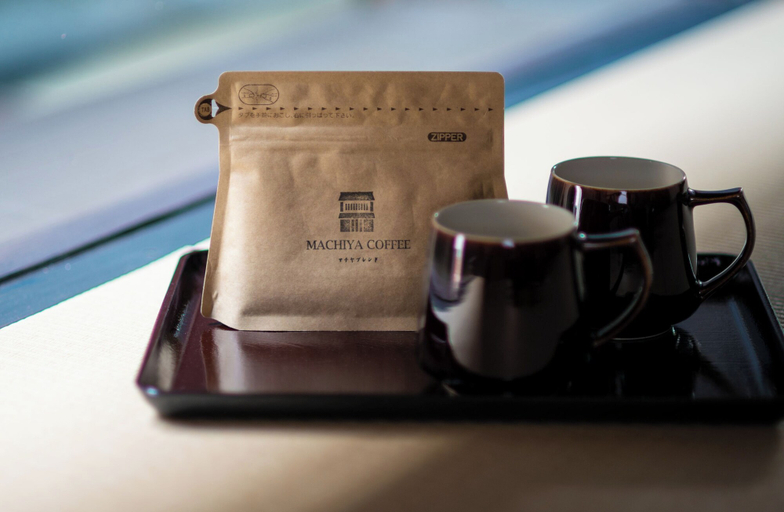 Coffee and/or coffee maker, Wakaba Machiya House, Kyoto