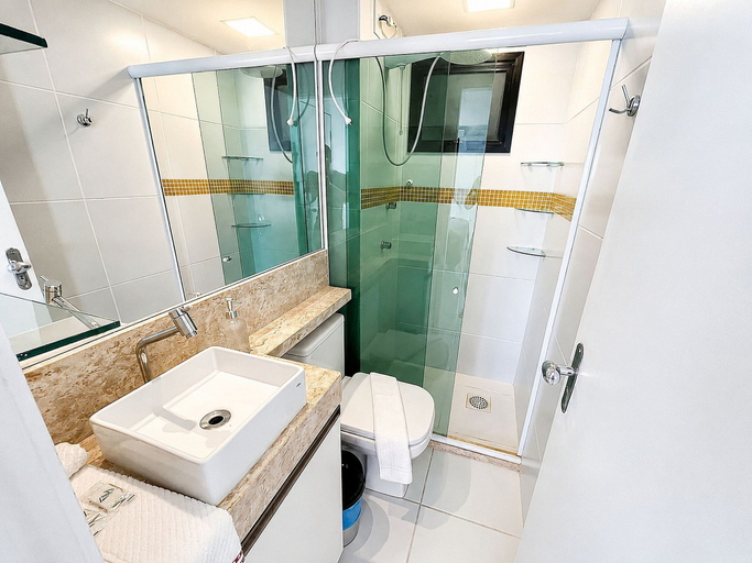 Bathroom 5, Hosts BR - Flat frente mar, Fortaleza