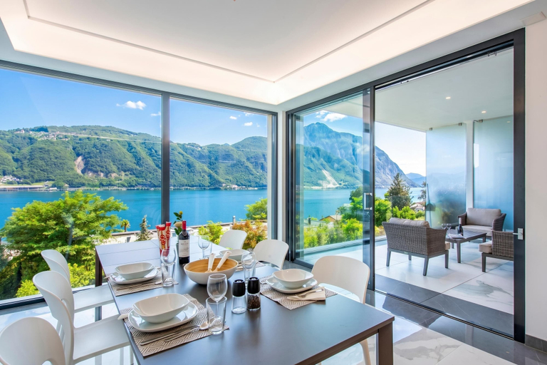 Dining room 5, Residenza La Fontana With View Terrace, Lugano