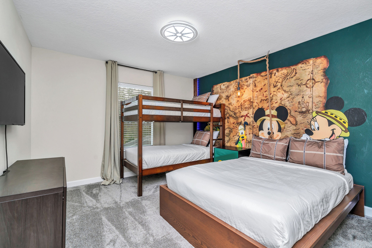Bedroom 3, Private Pool Themed Bedrooms Free Waterpark!, Osceola