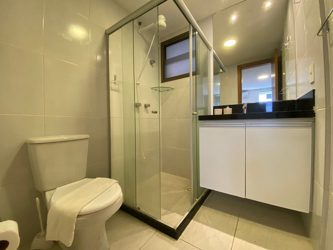 Bathroom, Bela Hospedagem - Unique Beach Bessa, João Pessoa