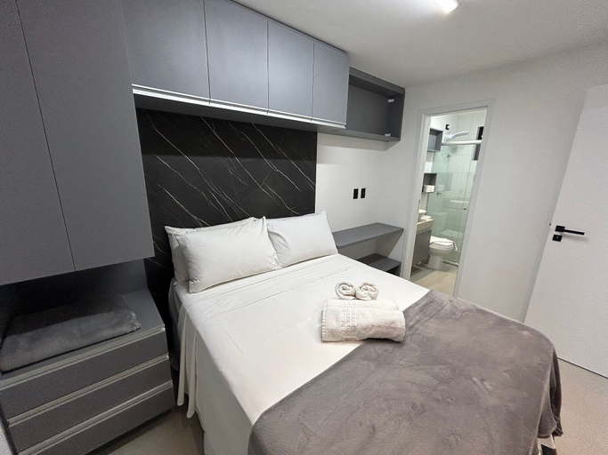 Bedroom 3, Bela Hospedagem - Mahalo Flats a 80m da praia, João Pessoa