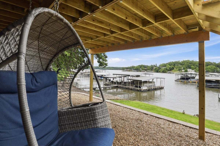 Terrace/patio 3, Spacious Lakefront Home w/ Private Dock, Decks, Game Room & Firepits at the 12mm, Camden