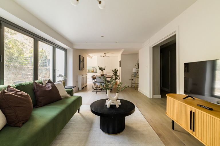 Living area 3, Sage Tones with Private Patio, London