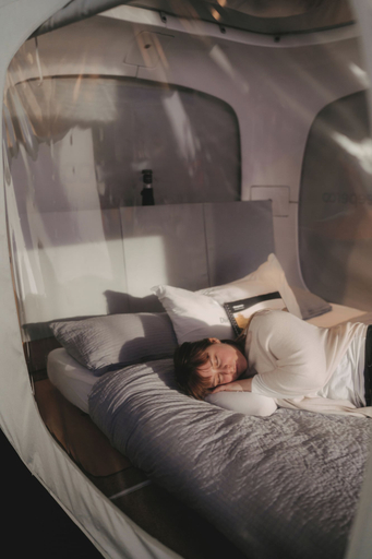Bedroom 3, Eine Nacht im Museum - LUNA Sleep Cube, Lüneburg