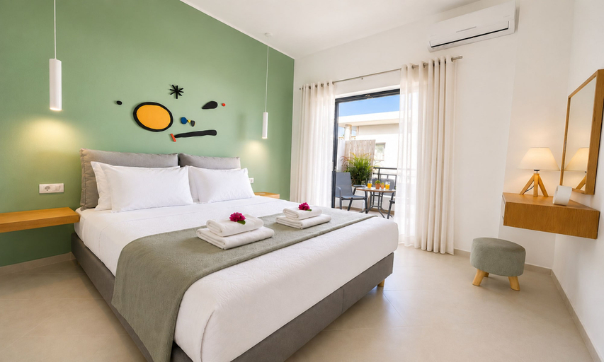 Bedroom 4, Art Apartments, Crete