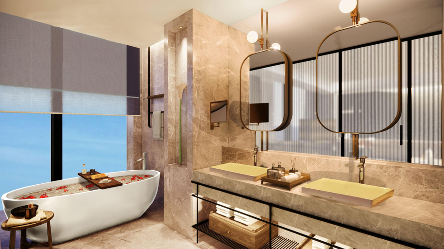 Bathroom, Yuqiao Hotel Shanghai, Curio Collection by Hilton, Shanghai