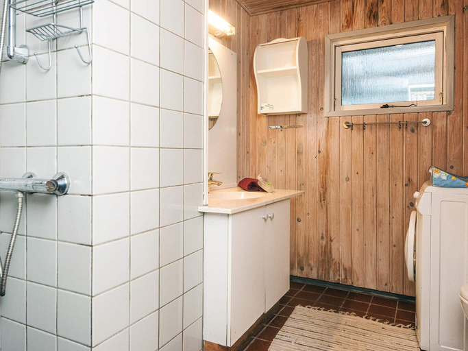 Bathroom, 8 Person Holiday Home in Vejers Strand, Varde