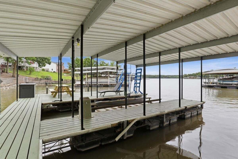 Property grounds, Spacious Lakefront Home w/ Private Dock, Decks, Game Room & Firepits at the 12mm, Camden