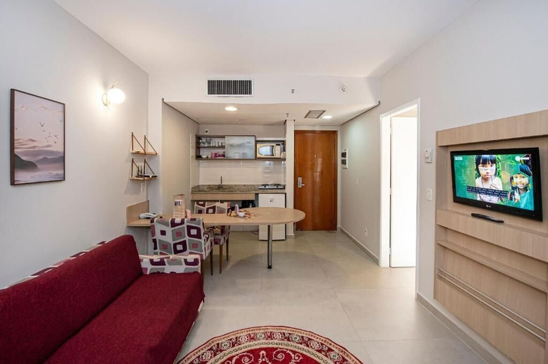 Living area 3, SHB - Apê Retrô - Beira-Mar, Santos