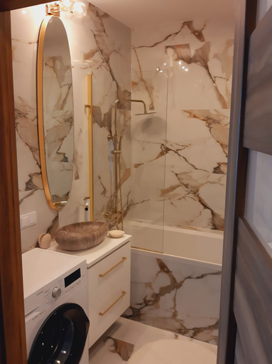 Bathroom 2, Aura 40 by Grand Apartments, Gdańsk City
