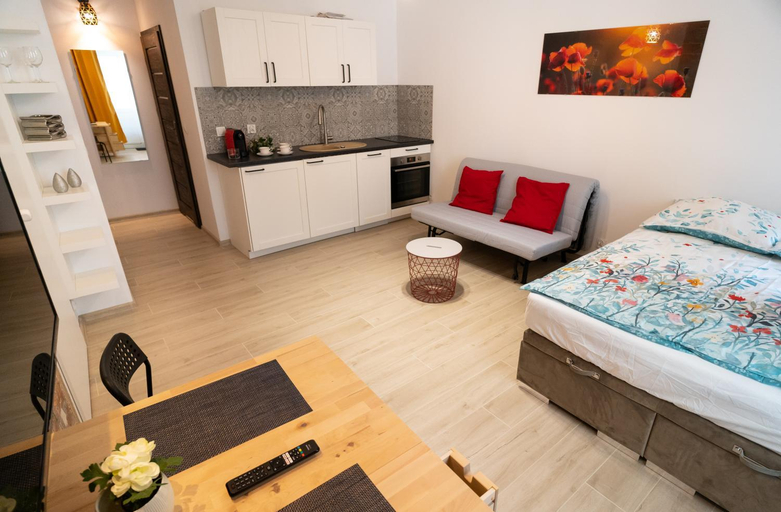 Bedroom 2, Whisper of Gold - 1BR Apartment - Kazimierz, Kraków City
