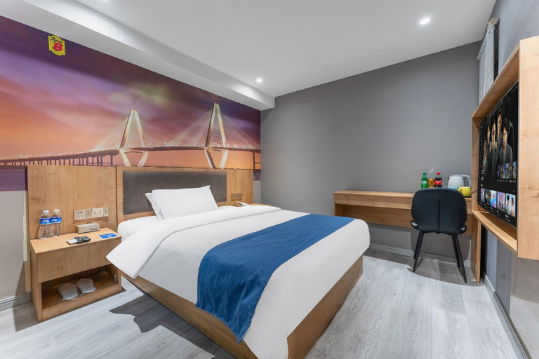 Bedroom 2, Super 8 Hotel Xuzhou Suining Xushahe Xintiandi, Xuzhou