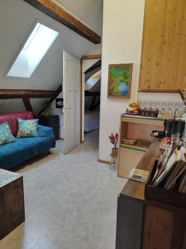 Bedroom, BnB LES OISEAUX, chez Lidia, 26m2 a 44m2, 2eme etage, Porrentruy