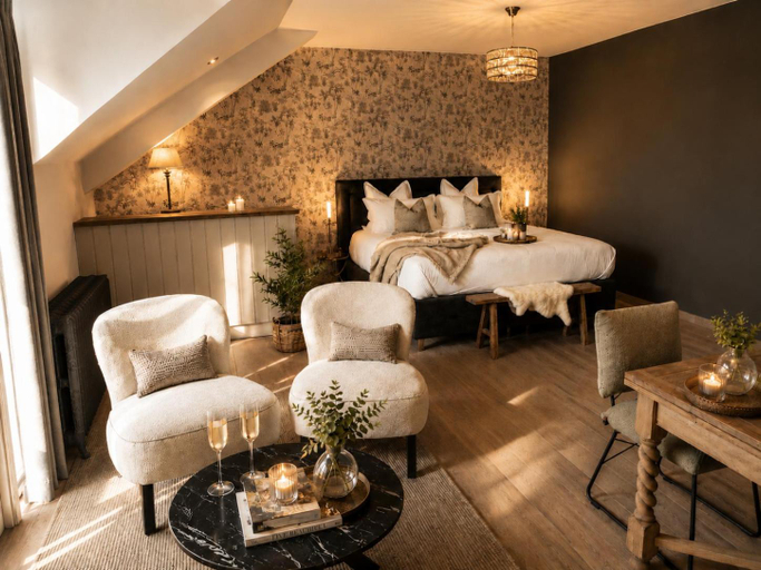 Bedroom 2, Cha Cha de Loup-Bed and Breakfast-Vakantiewoning- Verwarmd binnenzwembad en groot zonneterras in de , Luxembourg
