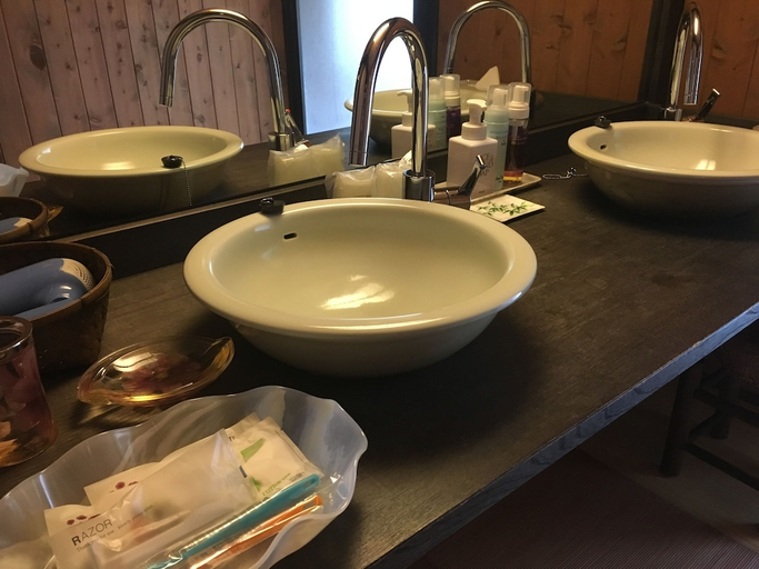 Bathroom 3, Okada Ryokan Warakutei, Takayama