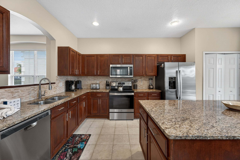 Private kitchen 2, Family Getaway: 6BR w/ Private Pool & Resort Access, Polk