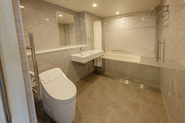 Bathroom 4, Kanponoyado Hikone, Lake Biwa