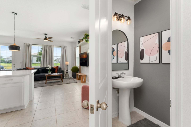 Bathroom 5, Resort Retreat Home w BBQ Grill & Game Room, Polk