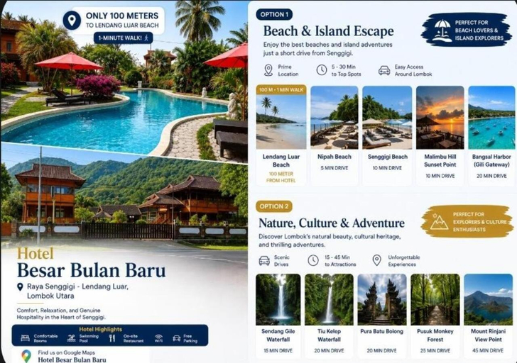 Sport & Beauty 3, HOTEL BESAR BULAN BARU, Lombok