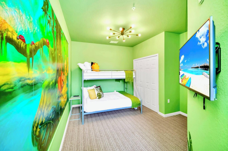 Bedroom 3, Upstay - Condo w Pool - Near Disney!, Orange