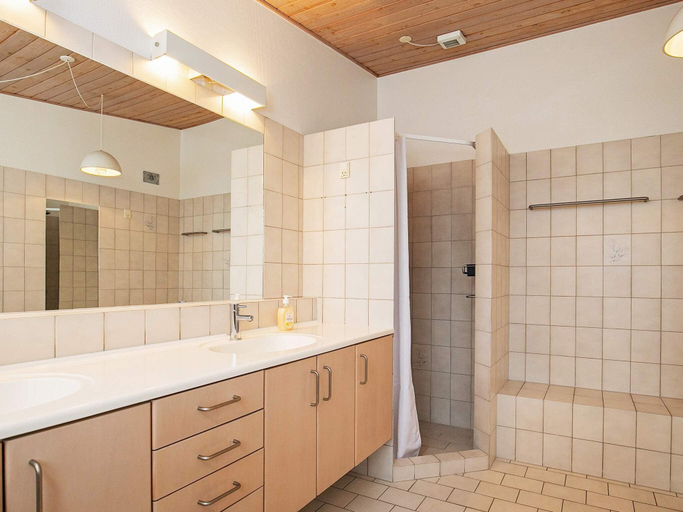 Bathroom 4, 12 Person Holiday Park Home in Hanstholm, Thisted