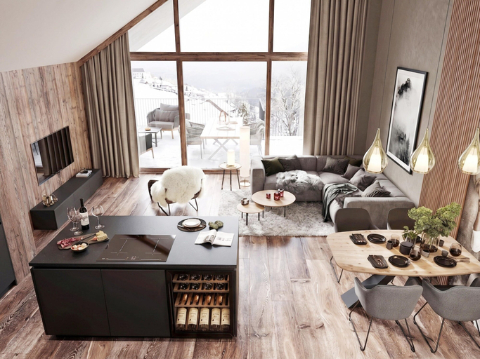 Living room 2, Apartment near ski slopes, Landeck