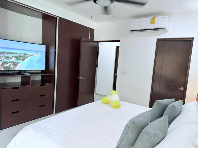 Bedroom 3, Sabbia Condos block from 5th, Cozumel