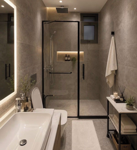 Bathroom 5, Comfortable Diamond Apartments Al Marwa, Jeddah