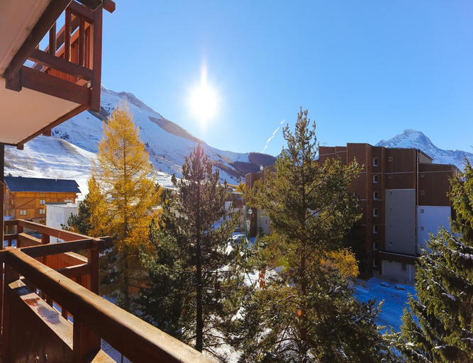 Balcony 3, Studio in Les Deux Alpes With Balcony, Isère