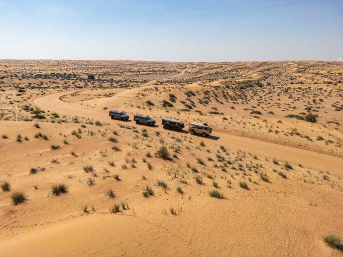 Aerial view, Sand Sherpa, Dubai